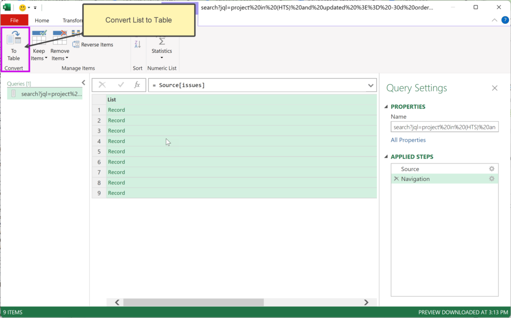 Exceleration Import Jira Data Into Excel Using Power Query And Jira Rest Api Hayden 5712
